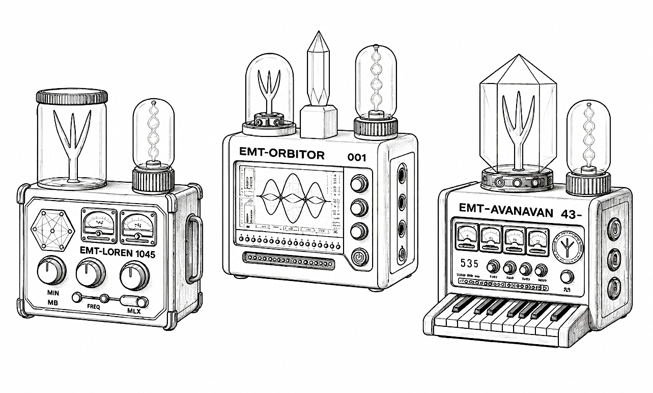 FIG-N1-05: EMT concepts (Electro-Magnetic Triaural Transductor)