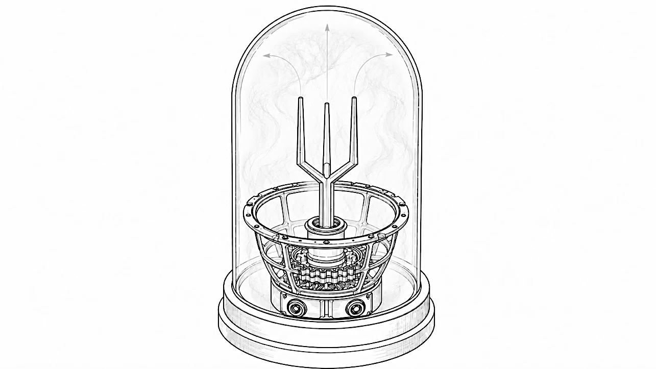 FIG-N1-13: Schematic representation of the experiment involving filamentary structures in glycerol aerosol.